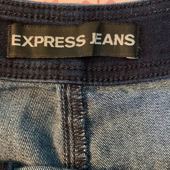 Express Jeans Sailor High Rise denim Shorts Size 6 - Picture 4 of 5